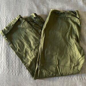 Motherhood Olive Green and Tan pants